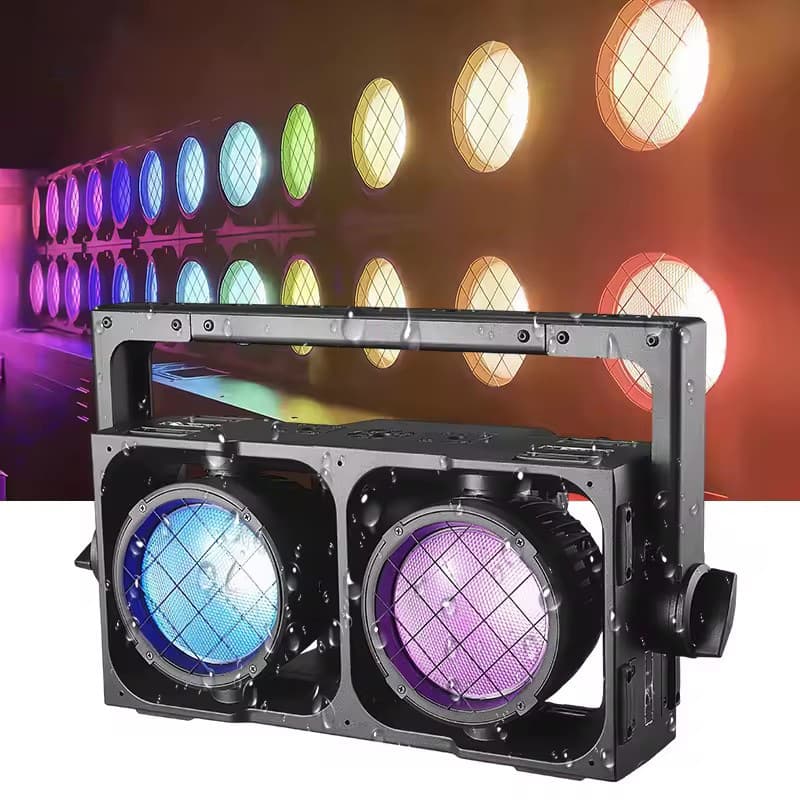 AliExpress 300W Waterproof Two-Eye Audience Light RGBA Full Color Strobe Light Splice Audience Light Electronic Music Festival Effect Light