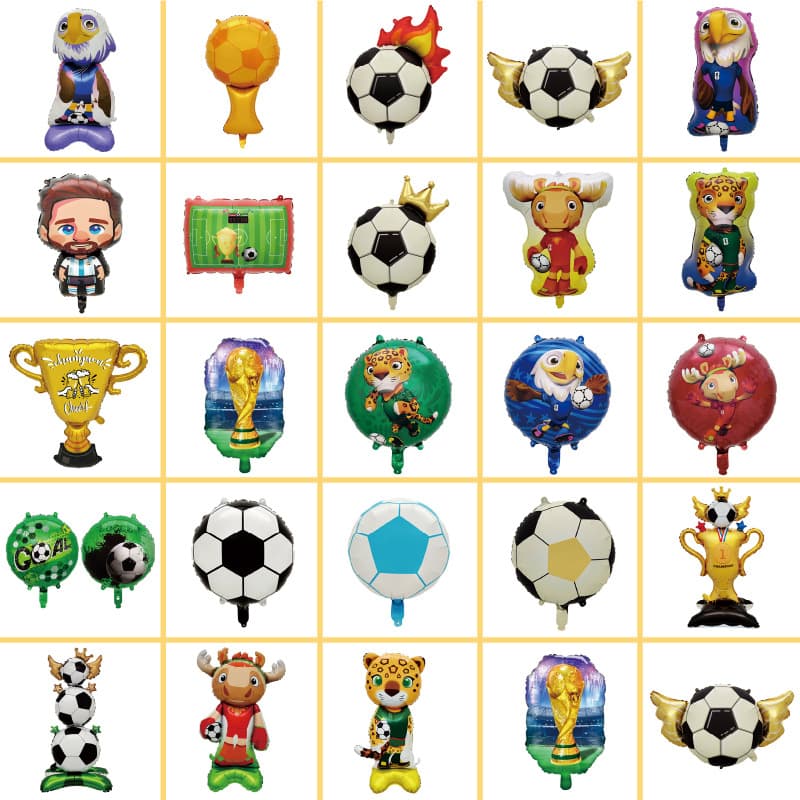 New Cross-Border 2026 World Cup Balloon Football Shape Decoration, Jersey Decoration, European Cup Party Supplies