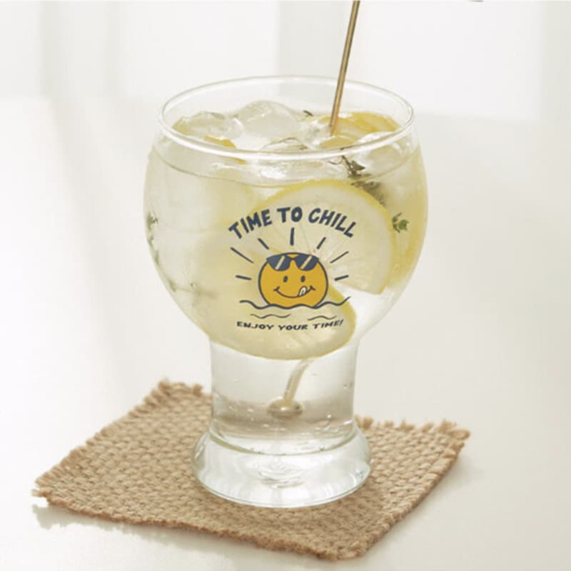 Original Smile from the Sun Glass Household Drinking Cup Creative Beer Glass Printable Pattern