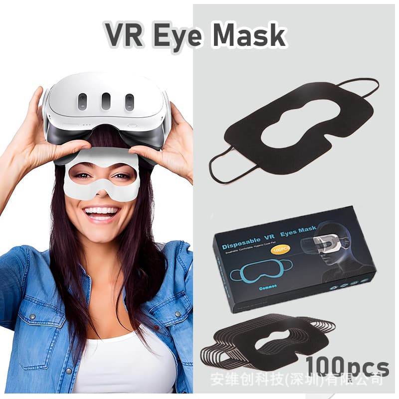 Disposable VR Face Cover for Pico 4, Vision Pro, Vive, Quest 2/3s, Isolation Protective Face Cloth