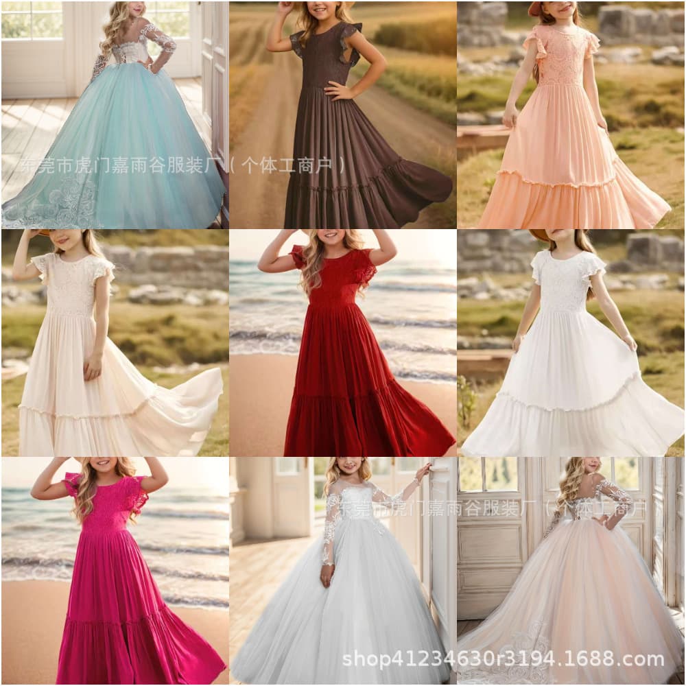 Girl Dress Fashion Party Princess Dress Spring Autumn