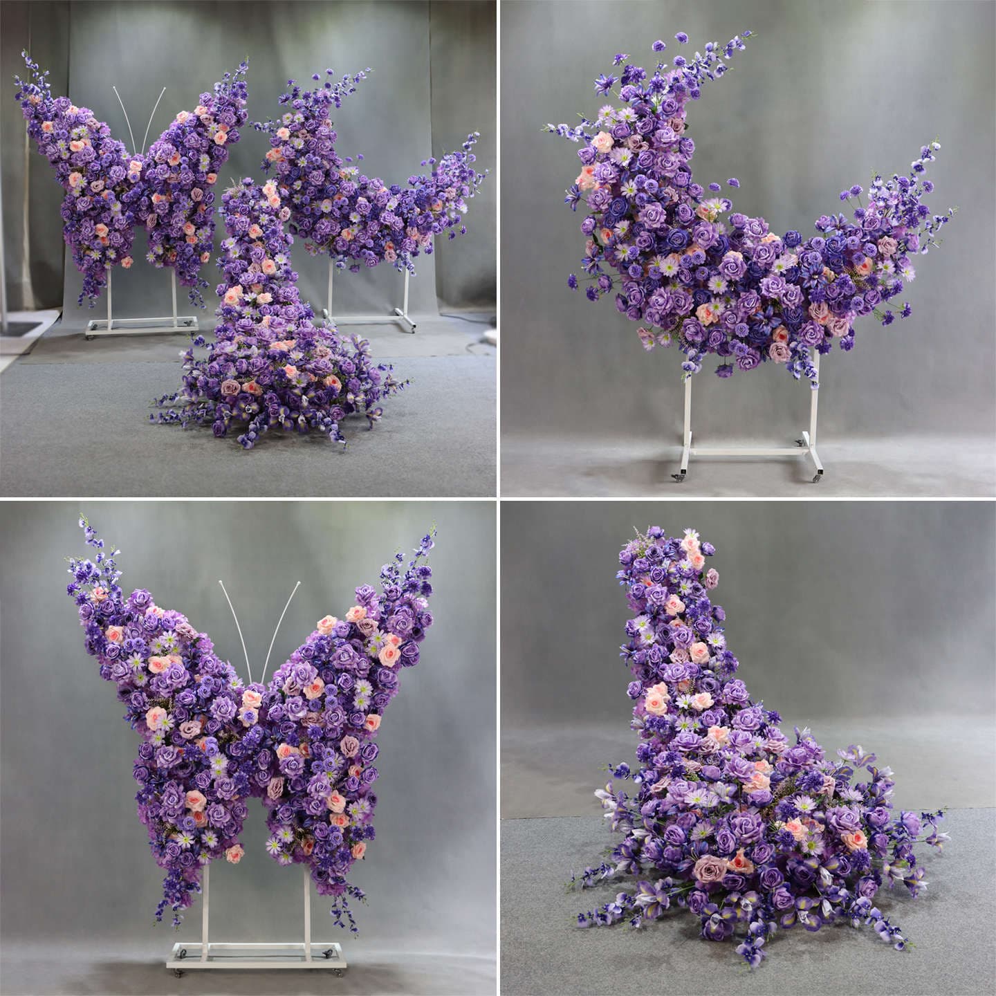 New Butterfly Moon Waterfall Artificial Flowers for Wedding Birthday Party Room Decoration Premium Landscape Decor