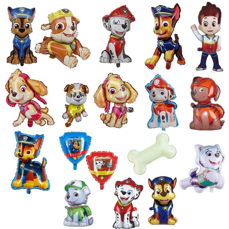 New PAW Patrol Dog Team Shaped Aluminum Foil Balloon Children's Birthday Toy Party Decoration