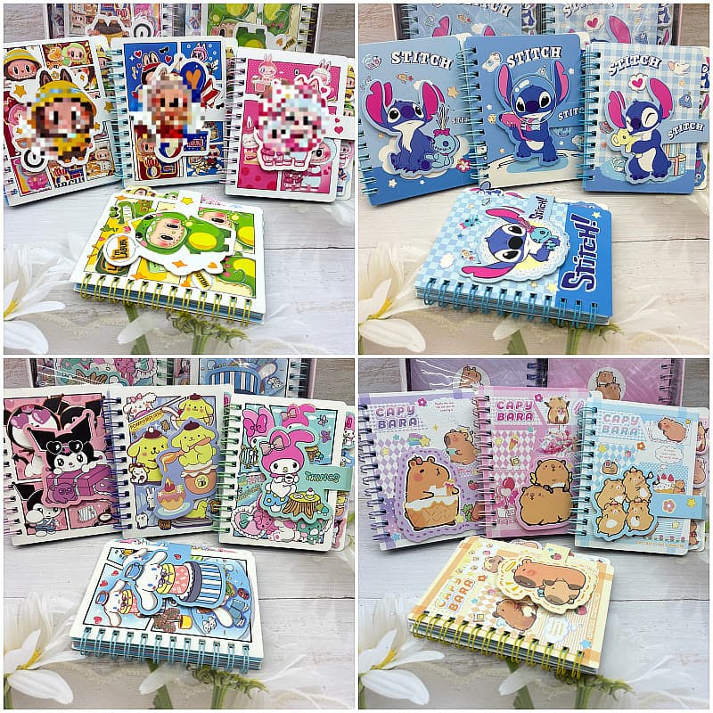 Stitch Star Zootopia Stationery Cute Small Notebook Notebook Subject Spiral Notebook Student Gift