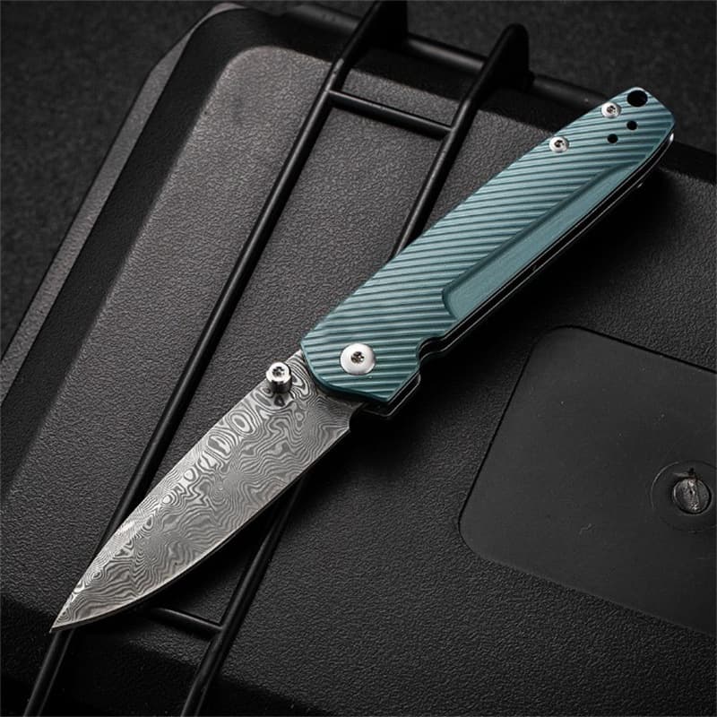 Cross-border BM485 Titanium Alloy Outdoor Survival Knife, Camping Knife, Fruit Knife, Folding Knife for Hiking