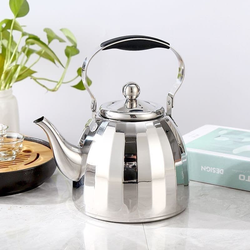 Stainless Steel Teapot Star Flash Pot Restaurant with Filter Large Capacity Kettle Thickened Outdoor Water Pot