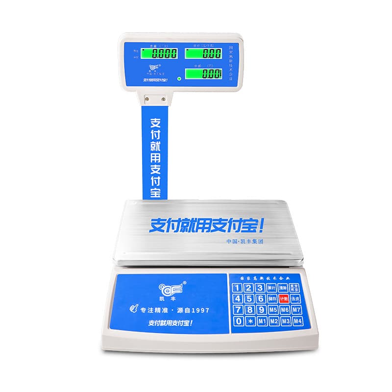 Kaifeng Electronic LCD Pricing Scale with Pole, Direct Supply Commercial Scale