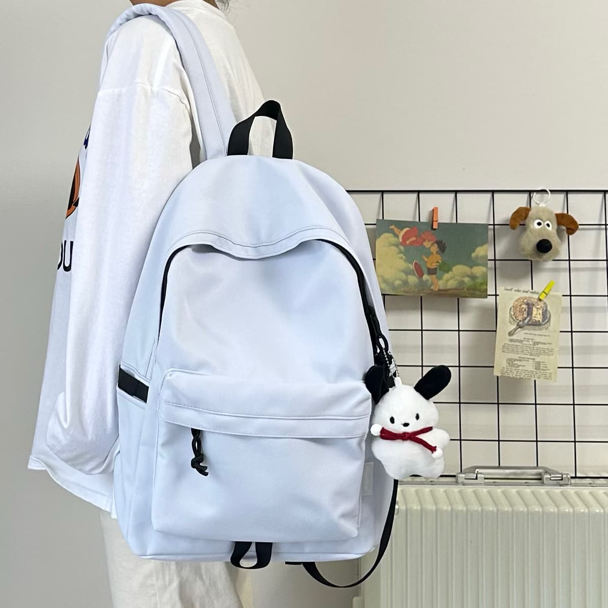 Large Capacity Backpack for Men and Women, Simple and Casual Japanese Style Daypack for Middle School, High School, and College Students