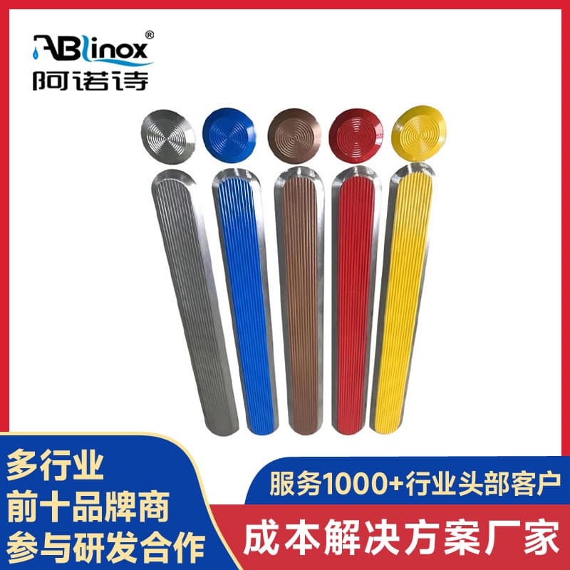 Supply 304 stainless steel tactile paving studs, pineapple pattern barrier-free tactile paving strips, anti-slip studs, guiding studs, stop studs