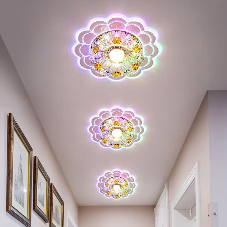 Popular LED crystal hallway light, corridor light, recessed spotlight, downlight, ceiling light, entrance light, pendant light