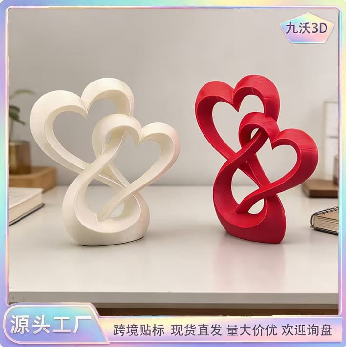Cross-Border New Product Eternal Woven Love Statue Desktop Decoration Ornaments Anniversary Wedding Valentine's Day Gift