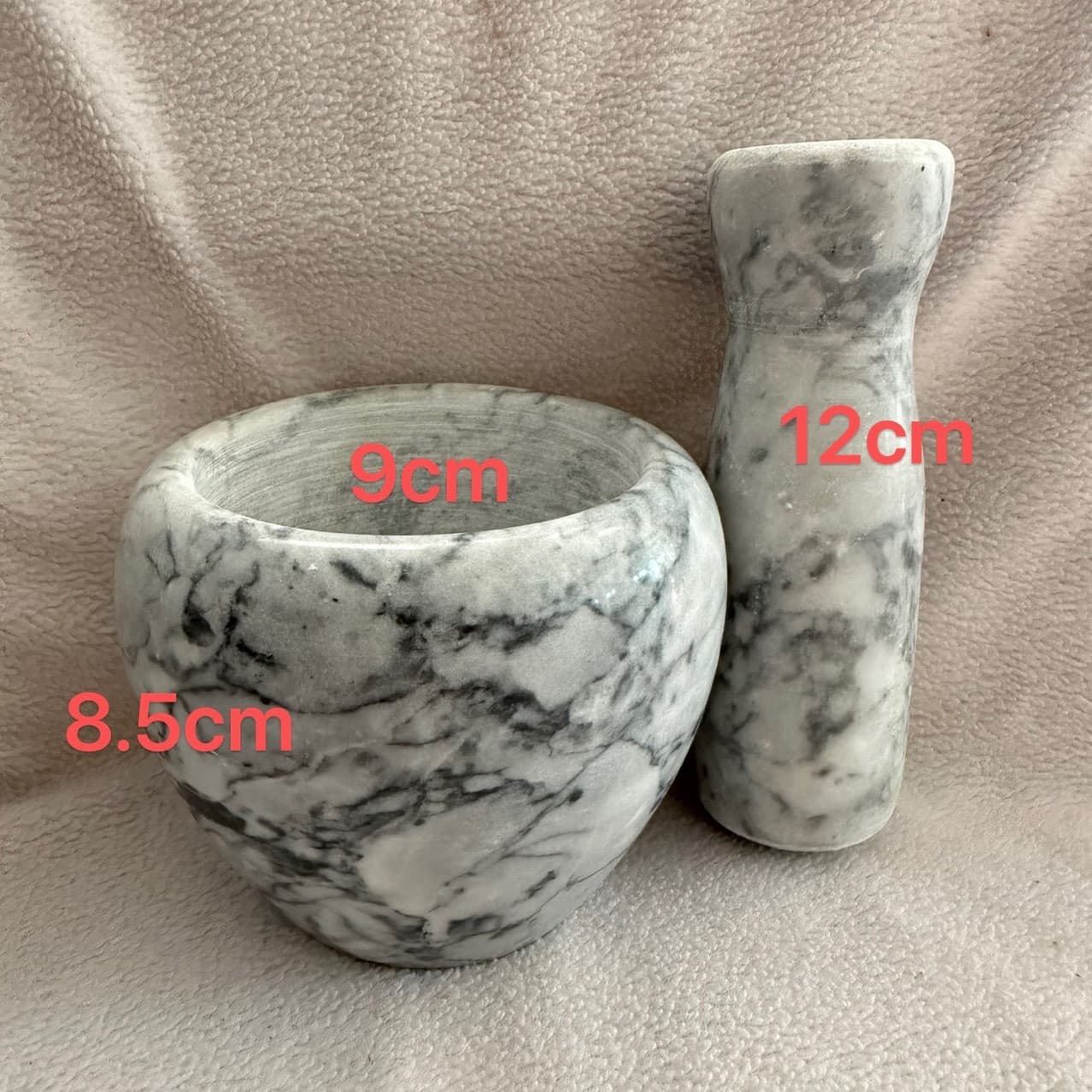 Cross-border Creative Small Mortar and Pestle Marble Garlic Crusher Stone Mortar Garlic Masher Manual Home Grinder Decoration