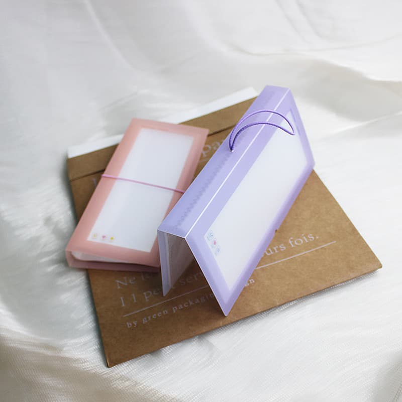 PP Photo Album Card Storage Book Card Collection Binder Transparent Frosted Thick Cover Collectible Card Album Document Folder