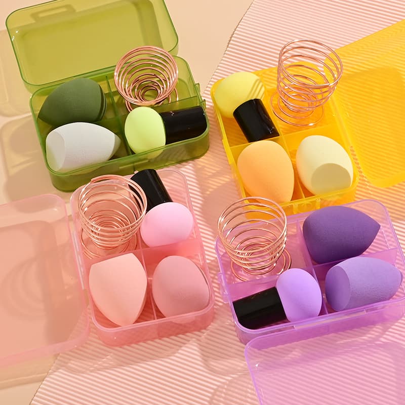 Beauty Blender Set No.55 Magic Foundation Brush Set, Viral Loose Powder Brush, Gourd Puff, Makeup Tools