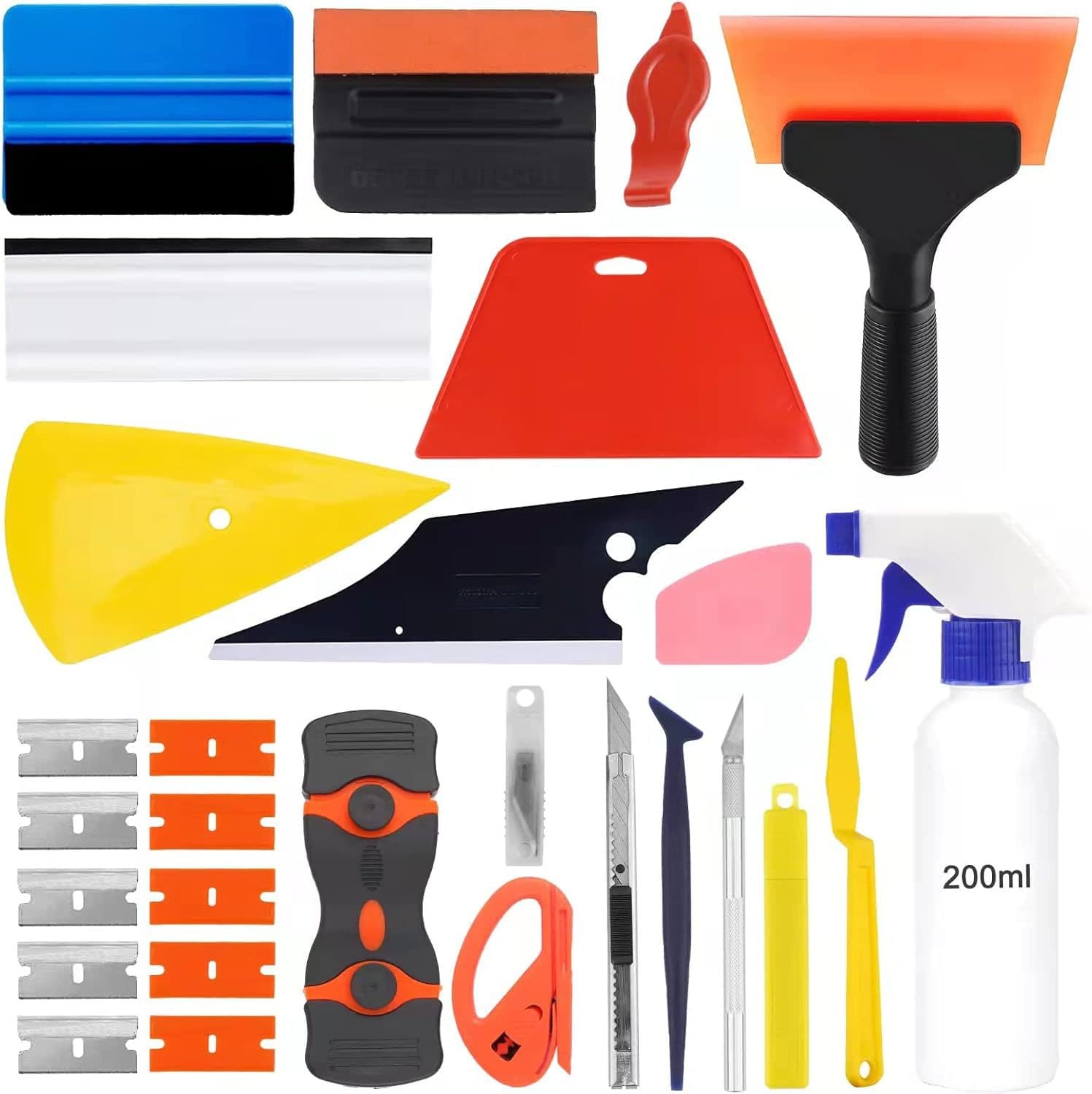 Window Tinting Tool Vinyl Packaging Tool suit Home Car Glass Protective Film Installation Application Tool