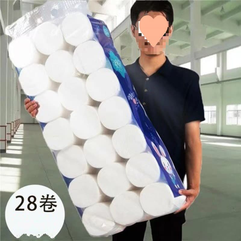 Bulk wholesale of roll toilet paper, virgin wood pulp, coreless rolls for household use, by the case, quantity per pack equals rolls