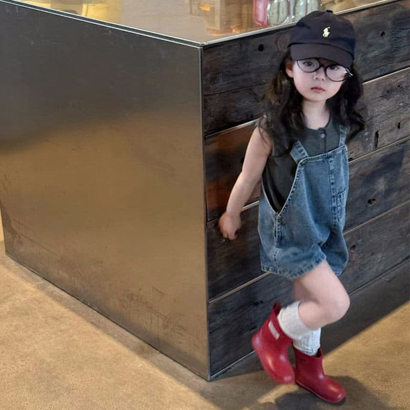 Girls' Pants Summer Thin 2026 New Baby Denim Overalls Girls Stylish Trendy Casual Jumpsuit