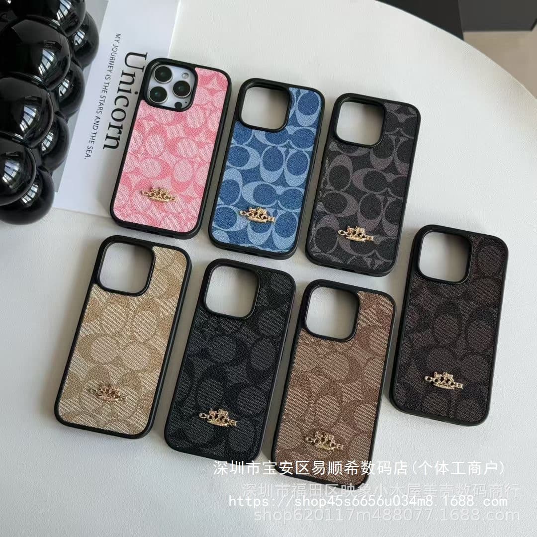 Trendy iPhone 17 Pro Max Case iPhone 15/16 Protective Cover Luxury 13/14 Full Coverage Soft Leather Case