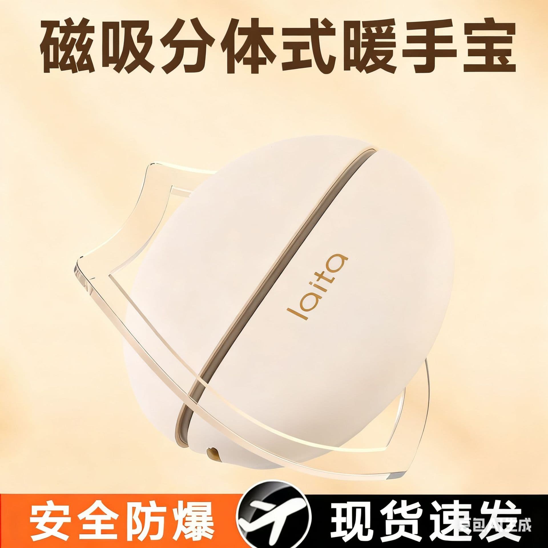 Cross-border New Detachable Magnetic Hand Warmer USB Rechargeable Student Mini Portable Hand-Held Explosion-Proof Self-Heating Warm