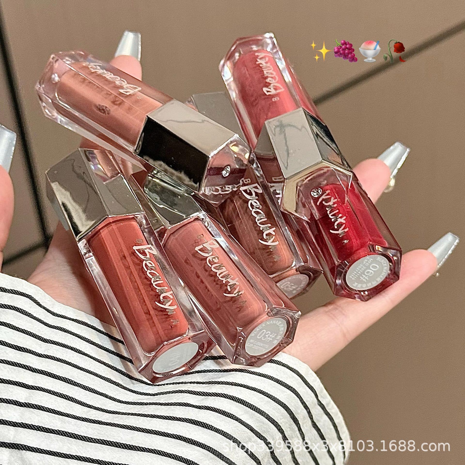 Pure Desire Galaxy Lip Gloss Waterlight Mirror Lip Glaze Student Natural Tint Fairness Lipstick Mud for Students