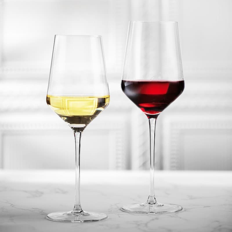 European Style Lead-Free Crystal Glass Artificial Blown Highball Home Use Red White Wine Glasses Crystal Clear Modern Simple