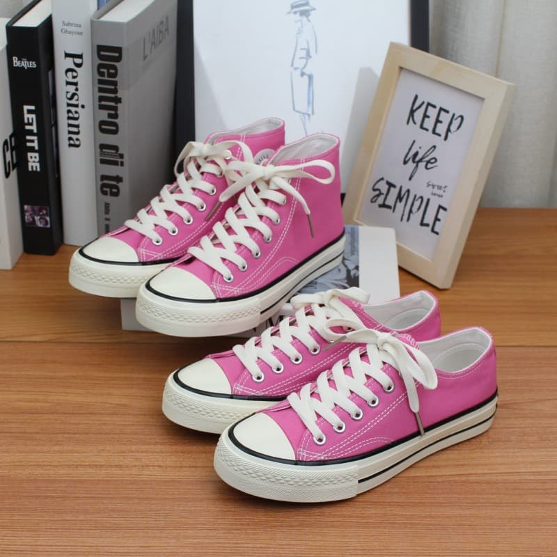 Korean style Hong Kong street style unisex canvas shoes 1970s, versatile casual shoes for men and women, low-top couple skateboard shoes