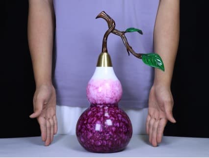 Brass gourd home living room pendant classical Zen gourd open gourd purple gas eastward gourd