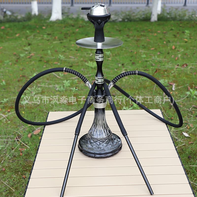 Medium Double-Hose Hookah Set for Bar, KTV, Restaurant, Shisha, Arabic Hookah