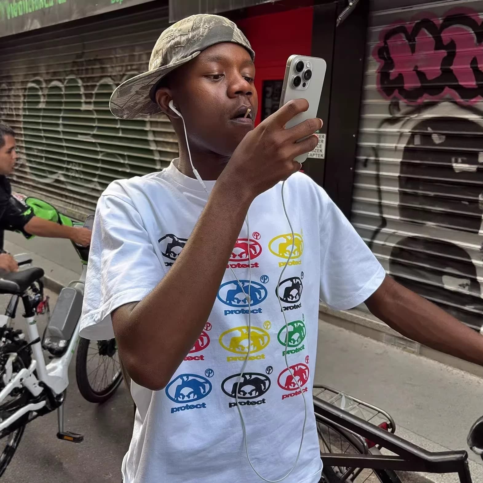 American Street Hip-Hop Protect Multi Brudda Tee Niche Streetwear Brand LOGO Letter Print T-Shirt