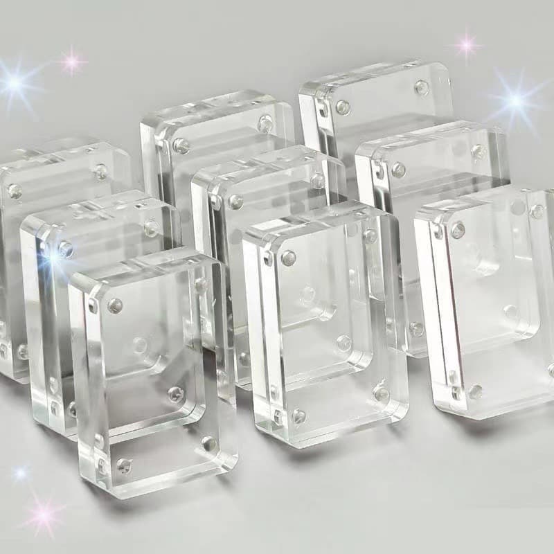 Gu card brick Xiaohongshu same style magnetic acrylic small ice cube mahjong mini transparent DIY gu card disc scrapbooking