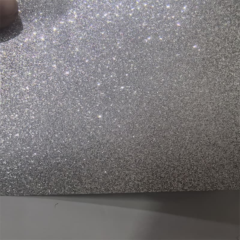 DIY Glitter Paper Craft Thickness 0.15MM In Stock Large Sheet Silver Glitter Specialty Paper Flat Glitter Paper