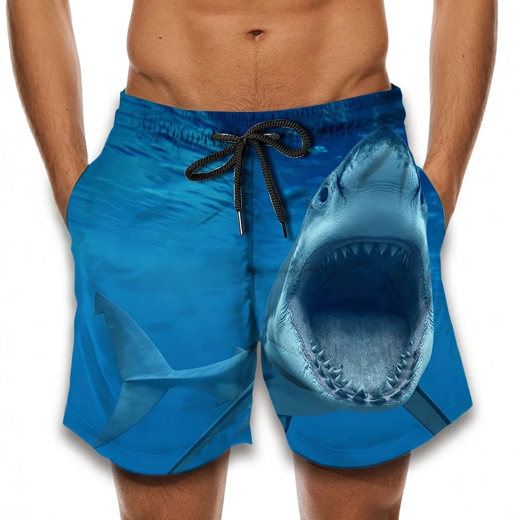 Cross-border EU/US Amazon Bestseller Summer Casual Versatile 3D Printed Quick-Dry Sports Shorts