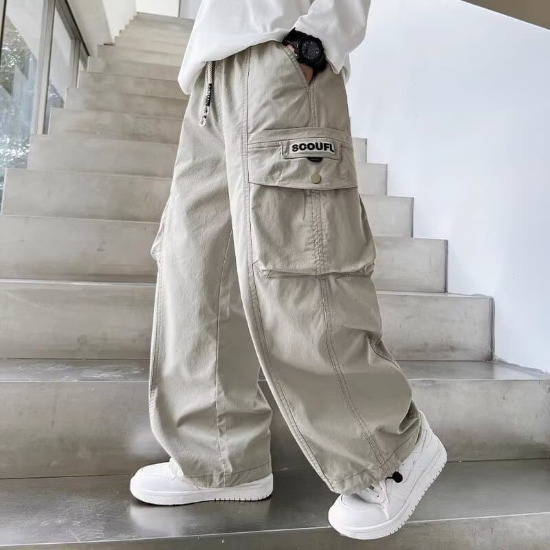 Children's Boys Summer Cargo Pants Spring Autumn Summer 2025 New Lightweight Casual Anti-Mosquito Pants for Older Kids