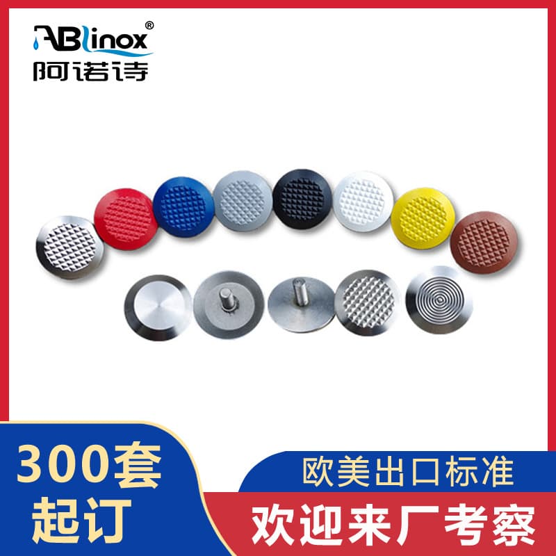 304 stainless steel tactile paving plates, tactile paving strips, guiding strip studs, anti-slip pineapple pattern, airport sidewalk tactile paving bricks
