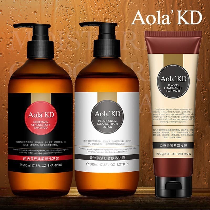 Aolai Guo Rosemary Classic Smooth Shampoo Oil Control Long-Lasting Fragrance Hair Conditioner Shampoo Body Wash Hair Care Set