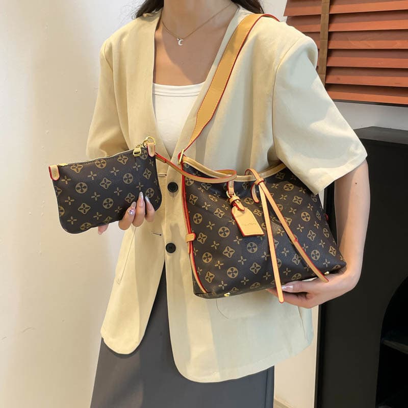 2025 New Autumn Fashion Large Capacity Tote Bag Crossbody Shoulder Bag Monogram Women's Bag L and V
