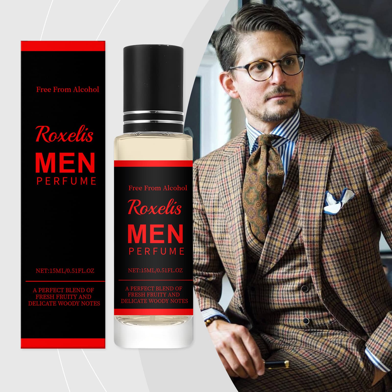 Men's Fruit Cologne Perfume for Dating Long-Lasting Light Fragrance Natural Fresh Charming Cologne Scent