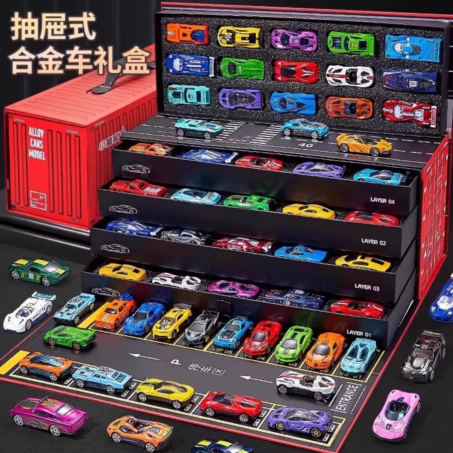 Alloy Children's Toy Car Set Mini Model Racing Cars Educational Toys for 1-Year-Old Boys