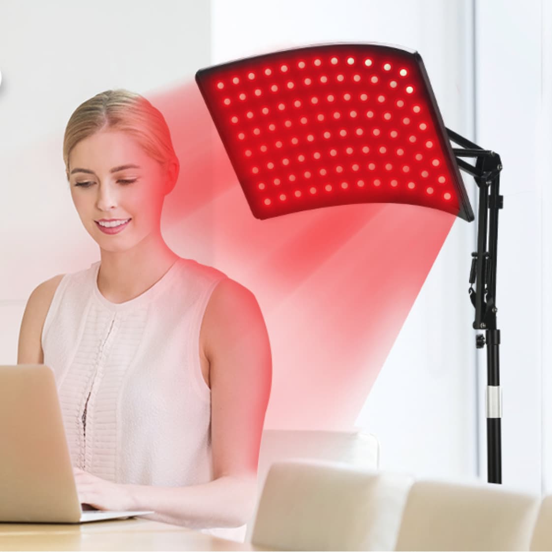 Factory Direct New All-Metal 160LED Curved Floor-Standing Red Light Therapy Lamp ULFCCCEFDA Upgrade
