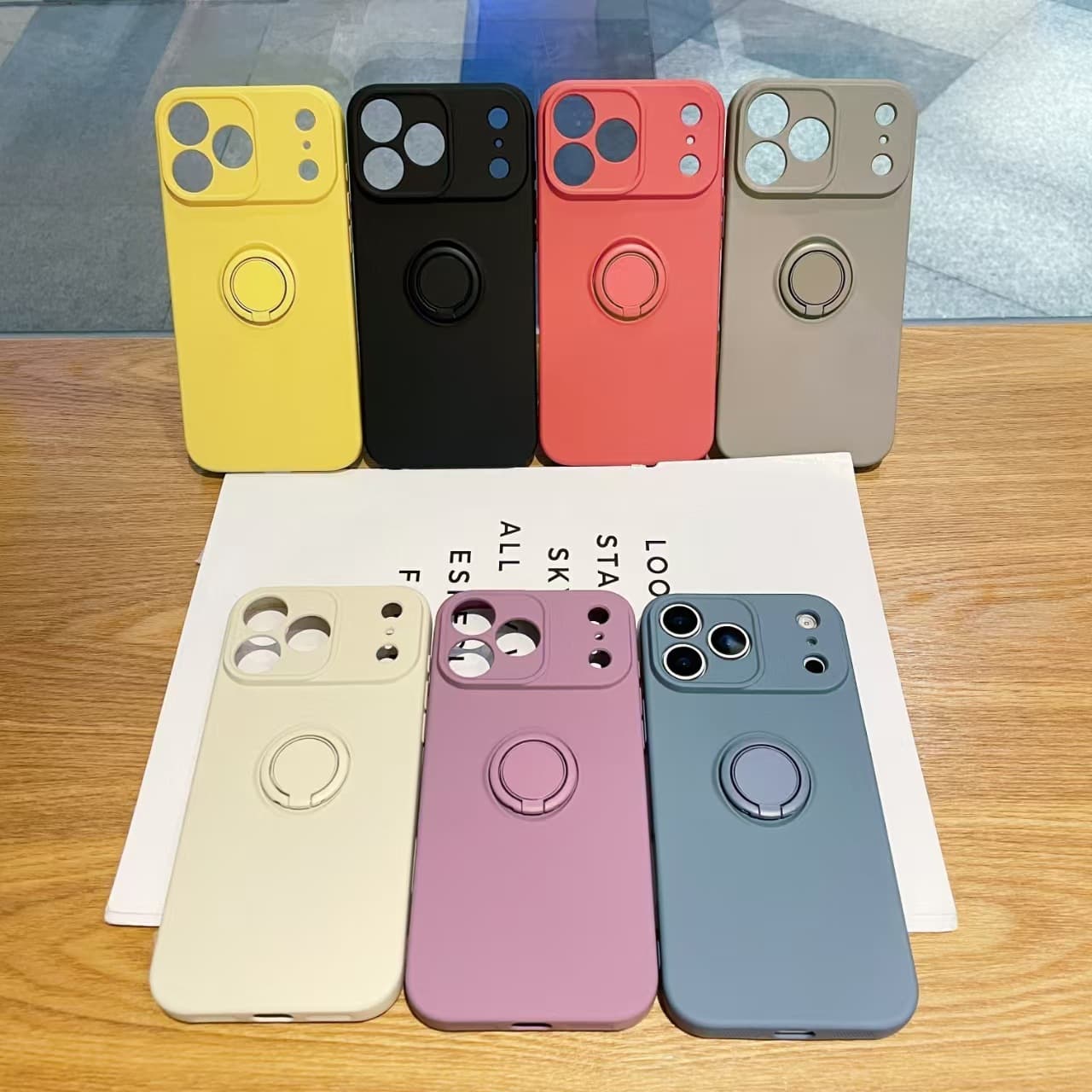 Liquid ring suitable for iPhone 17 Pro Max mobile phone case car holder Apple 16 anti-fall protective cover full package
