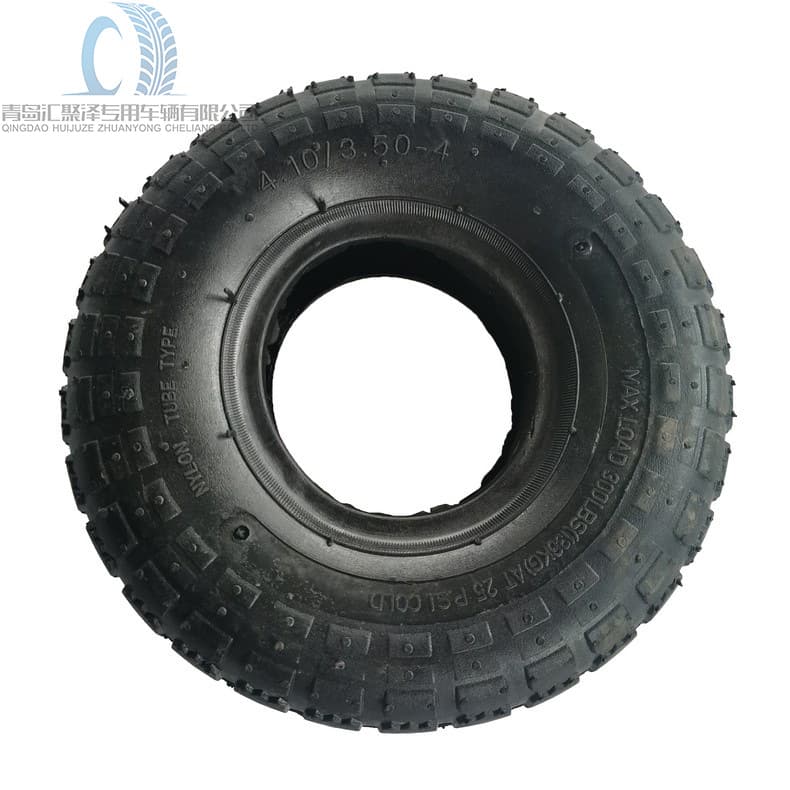 Huijuze 410/350-4 Inflatable Tool Cart Rubber Outer Tire Children's Bike 4.10/3.50-4 Handcart Tire
