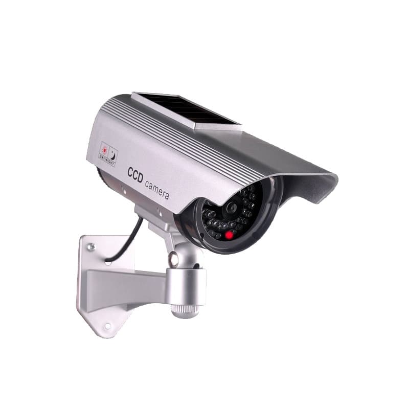 Solar Powered Fake Surveillance Camera Virtual Camera Simulation Factory Quality Dummy Camera for Security And Anti-Theft
