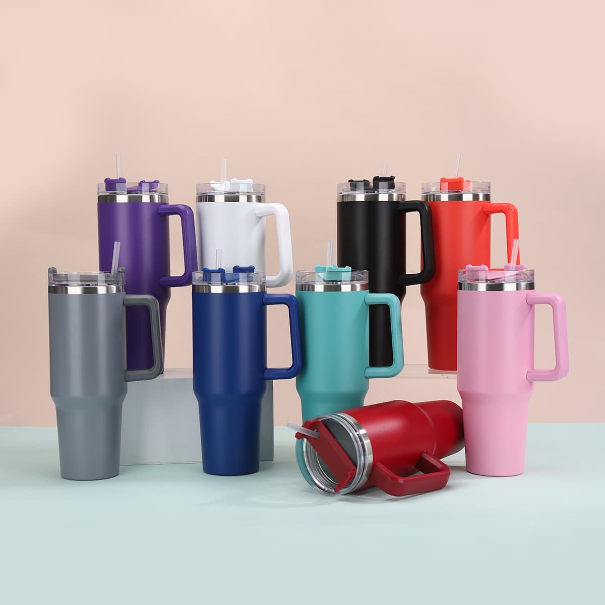 Cross-border generation 40oz handle car cup 304 stainless steel double-layer insulated cup outdoor portable cold insulation cup