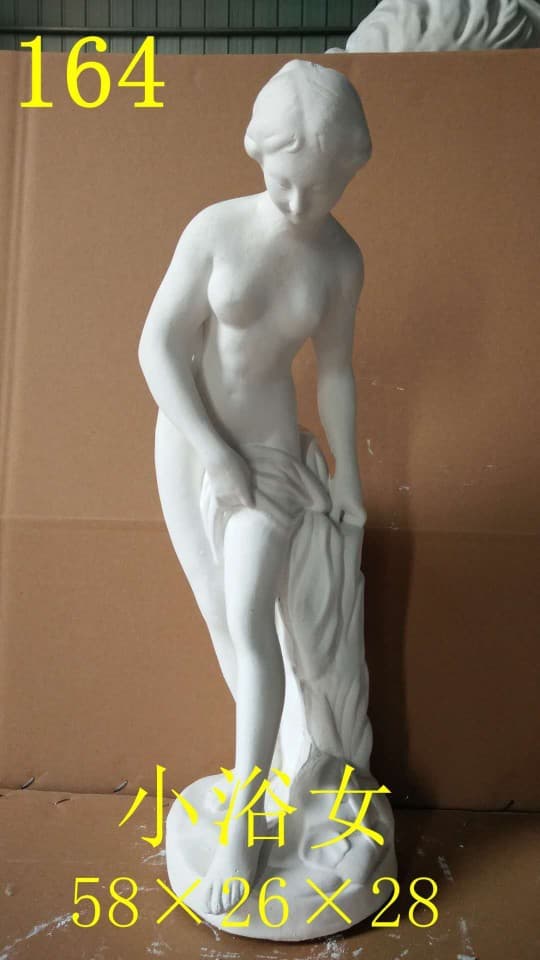 Little bathing girl full body portrait art supplies sketching teaching aids bathing girl plaster head portrait art supplies painting materials