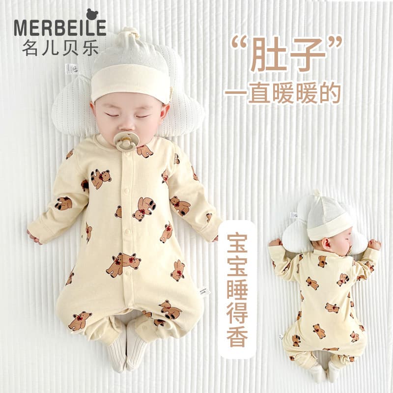 Newborn Baby Clothes Spring Autumn Long Sleeve Cotton Seamless Bodysuit Long Sleeve Onesie Fall Winter