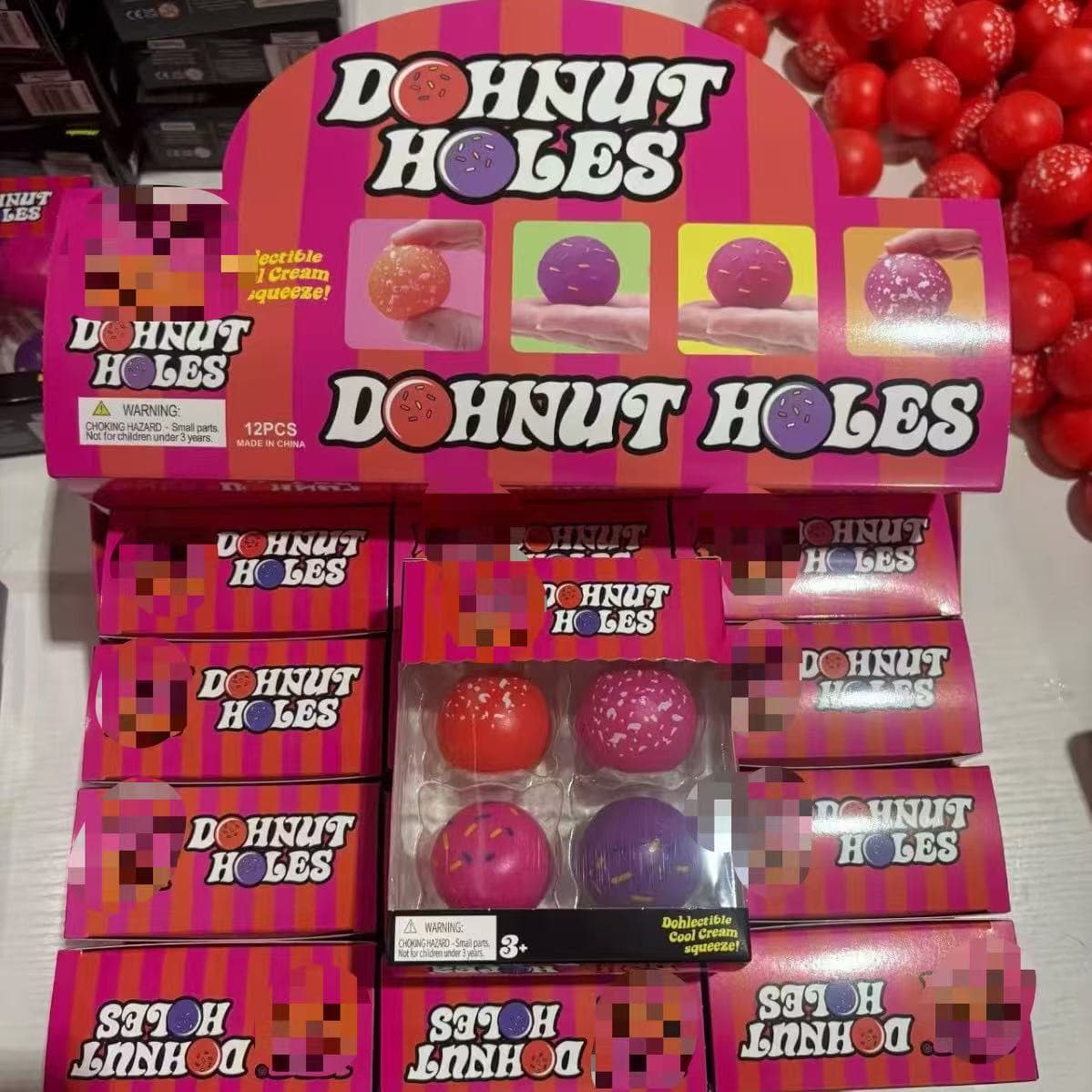 In Stock Cross-Border Hot Selling Needoh Donut Squeeze Toy Flour Stress Relief Slow Rebound Decompression Fidget Toy