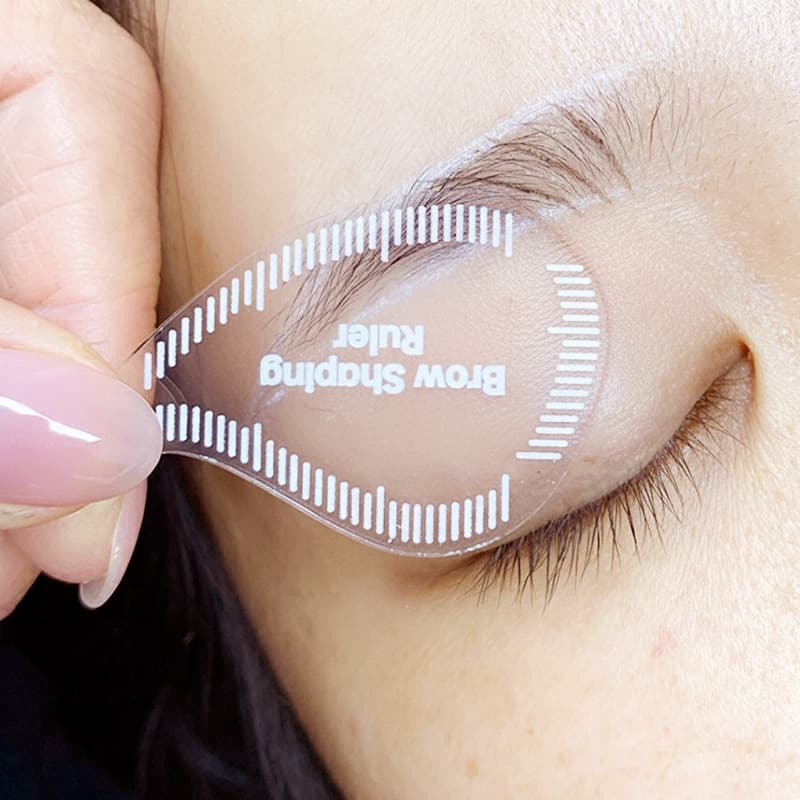Cross-border Tattoo Eyebrow Measurement Ruler, Eyebrow Drawing Card, Eyebrow Shape Auxiliary Design, Eyebrow Positioning Transparent Ruler, Rupert's Drop