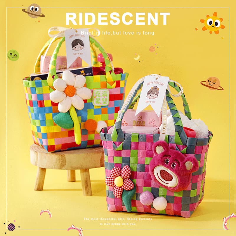 Children's Day Baby Banquet Children's Full Moon Birthday Souvenir Cute Return Gift Kindergarten One and Ten Year Old Gift Box