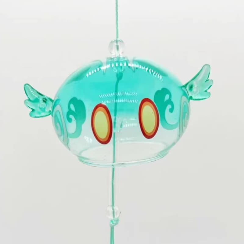 Animation Glass Wind Chimes Storage Canister Game Character Blind Box Props Exhibition Wind Chimes Shinkai Lilium