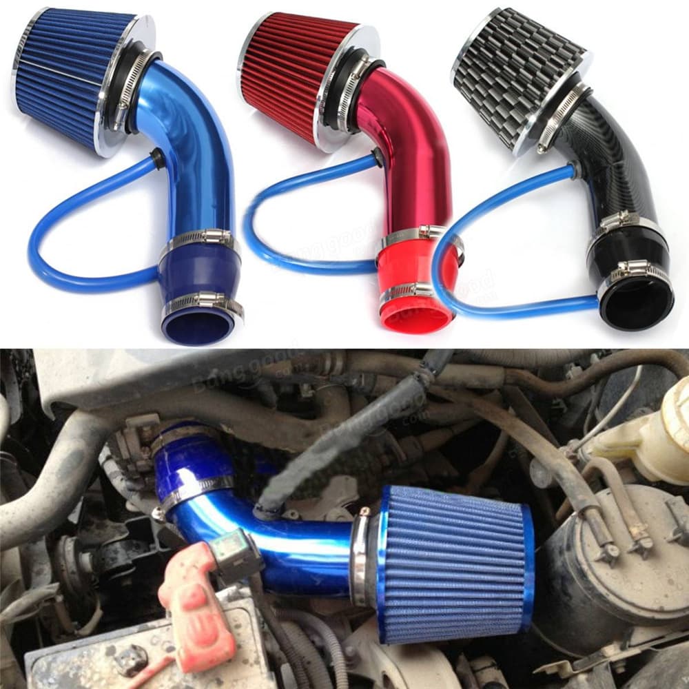 Car modified air intake aluminum pipe kit air filter assembly 76MM 3'' universal modified mushroom head filter air filter
